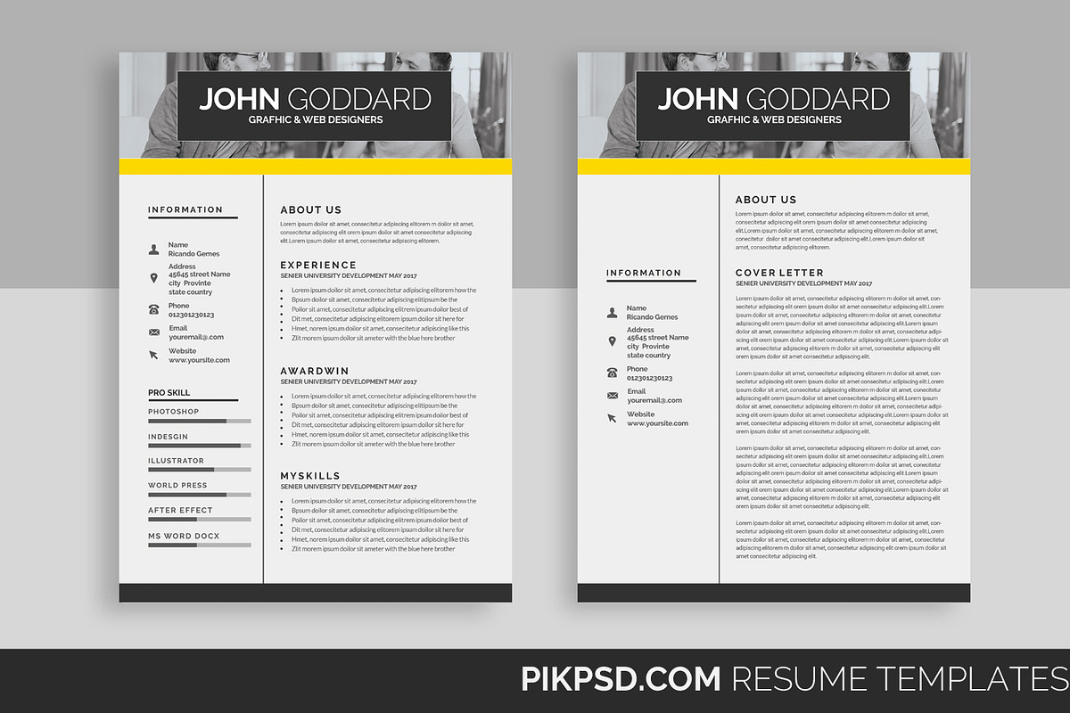 Resume/CV (2 Page), a Resume Template by graphicforest (Photo 1 of 5)