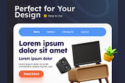 Furniture & Electronics 3D Icons, a Furniture 3D Model by Rakata Studio (Thumbnail 4 of 7)