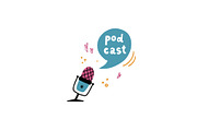 Podcast vector set, an Education Illustration by Kattarina Po (Thumbnail 10 of 10)