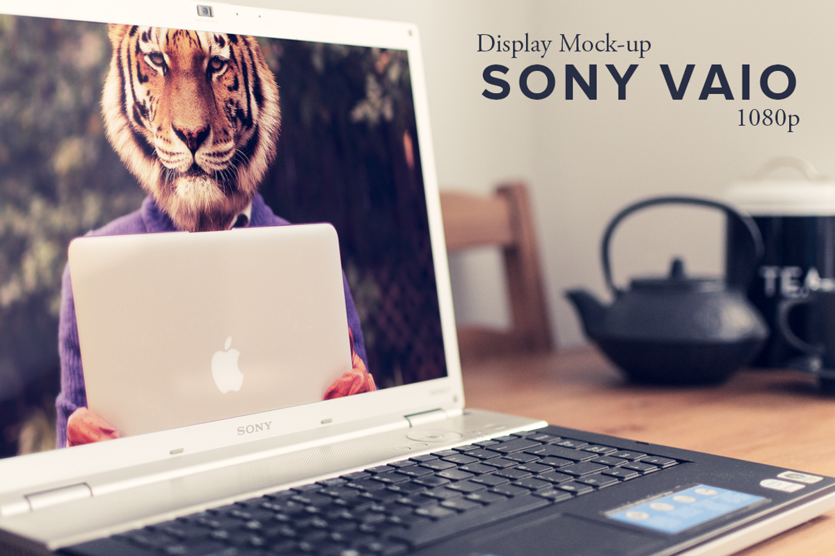 Sony Vaio HD Display Mockup, a Product Mockup by Nuff (Photo 1 of 4)