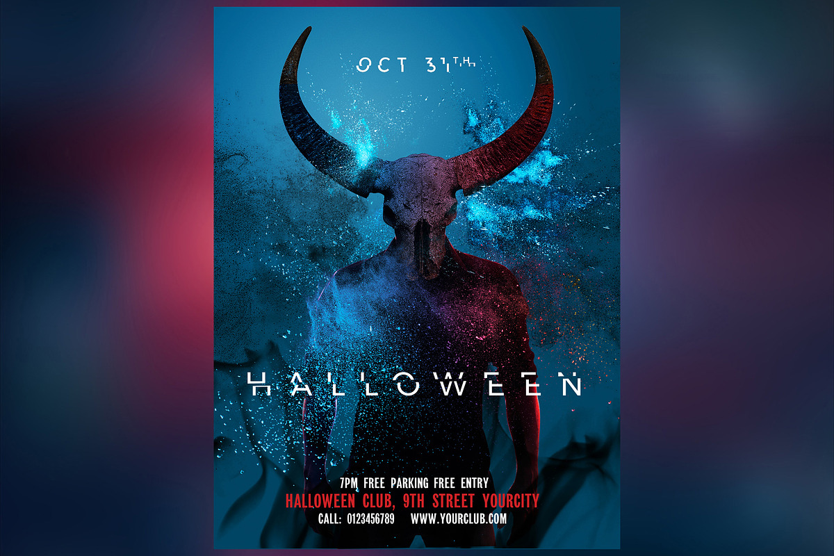 Halloween Party Collection, a Flyer Template by PSD Market (Photo 5 of 10)