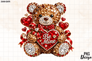 Valentine Teddy Bear PNG
