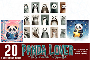 Cute Panda T-shirt Design Bundle, an Object Graphic by Sofia's Fashion (Thumbnail 1 of 3)