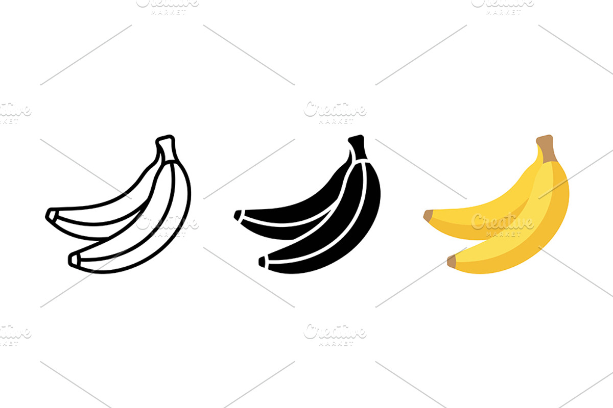 Banana Fruit Vector Design, a Solid Icon by Artonix (Photo 2 of 2)