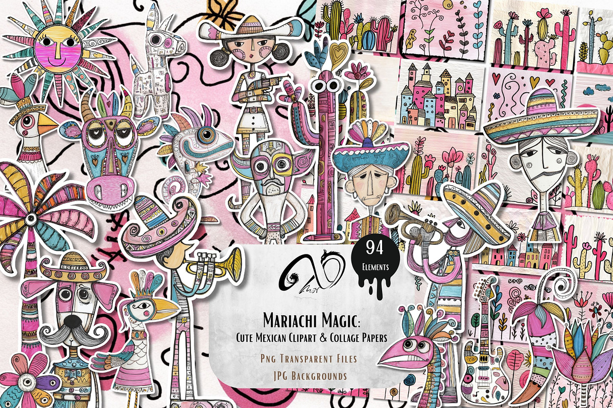 Mariachi Magic: playful Mexican, a Person Illustration by NiiiNArt (Photo 1 of 8)