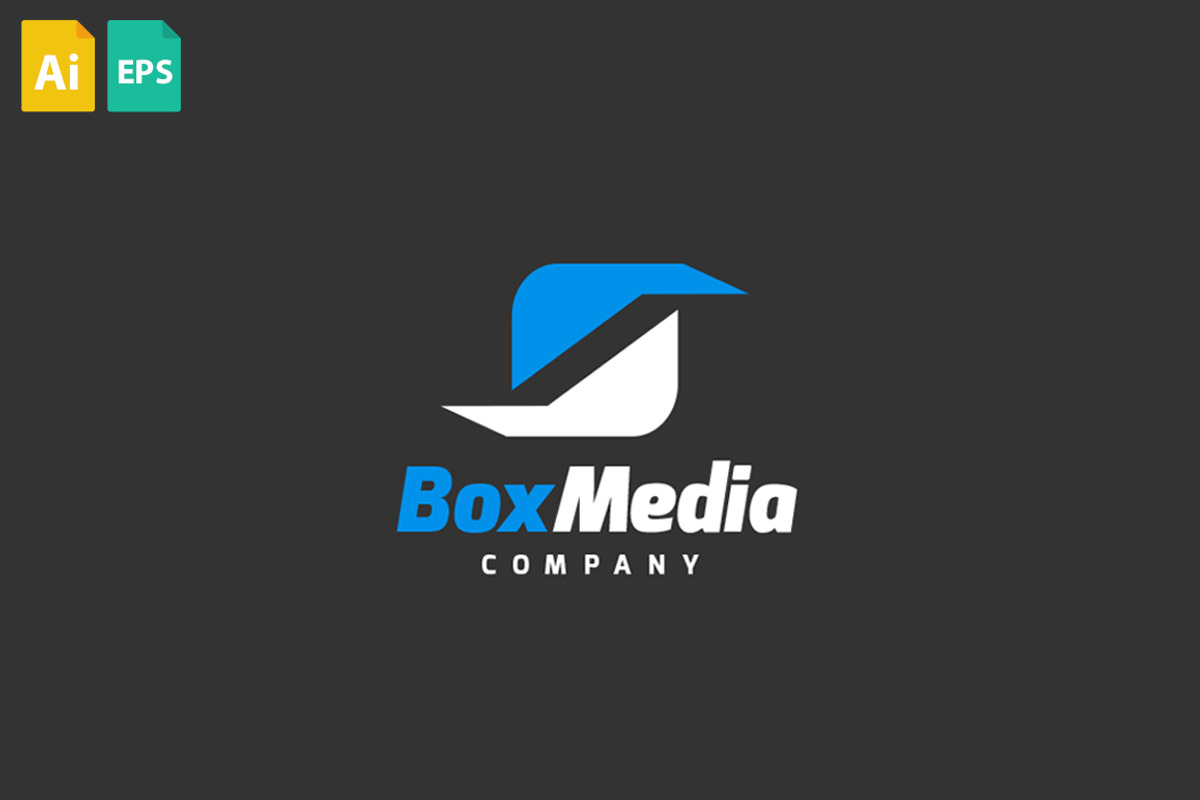 Box Media Logo, a Branding & Logo Template by Schneider Design Store
