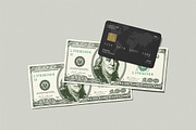 Card and Money Mockup, a Product Mockup by swsi-studio (Thumbnail 2 of 5)
