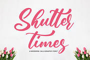 Shutter Times Font, a Script Font by Fatmawati (Thumbnail 1 of 12)