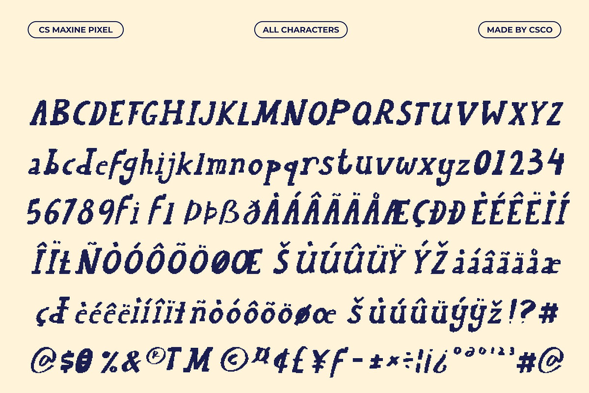 CS Maxine Pixel, a Handwritten Font by Craft Supply Co. (Photo 8 of 8)