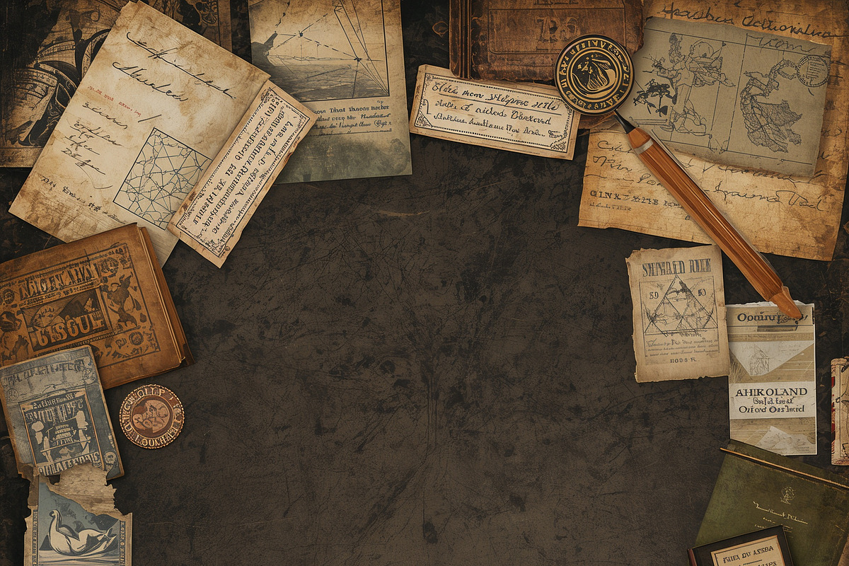 Dark Academia Junk Journal Paper, a Background Graphic by Printable Treasure (Photo 4 of 4)