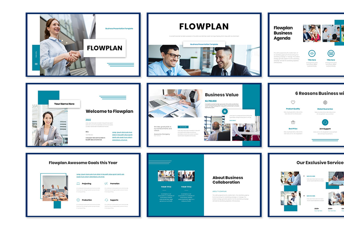 Flowplan Business Presentation, a Presentation Template by Analogous Temp (Photo 2 of 5)