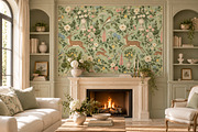 Enchanted Garden Seamless Wallpaper, a Wallpaper Graphic by by creative paper (Thumbnail 9 of 15)