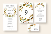 Warm Leaves Wedding Invitation Suite, an Invitation Template by Knotted Design (Thumbnail 5 of 5)