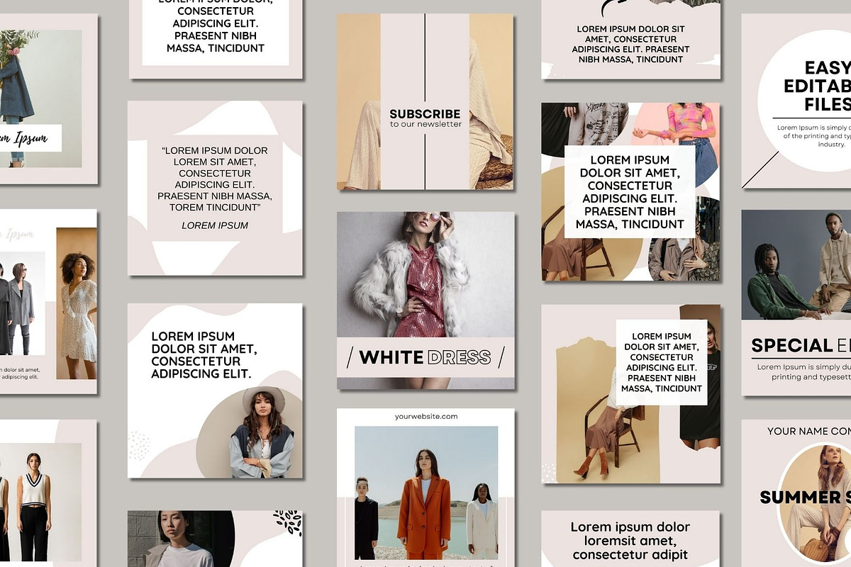 Elegant Fashion Social Media Post, a Social Media Template by BoontenStudio (Photo 3 of 7)