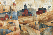 Vintage Farmhouse, a Background Graphic by Curve Design (Thumbnail 6 of 7)