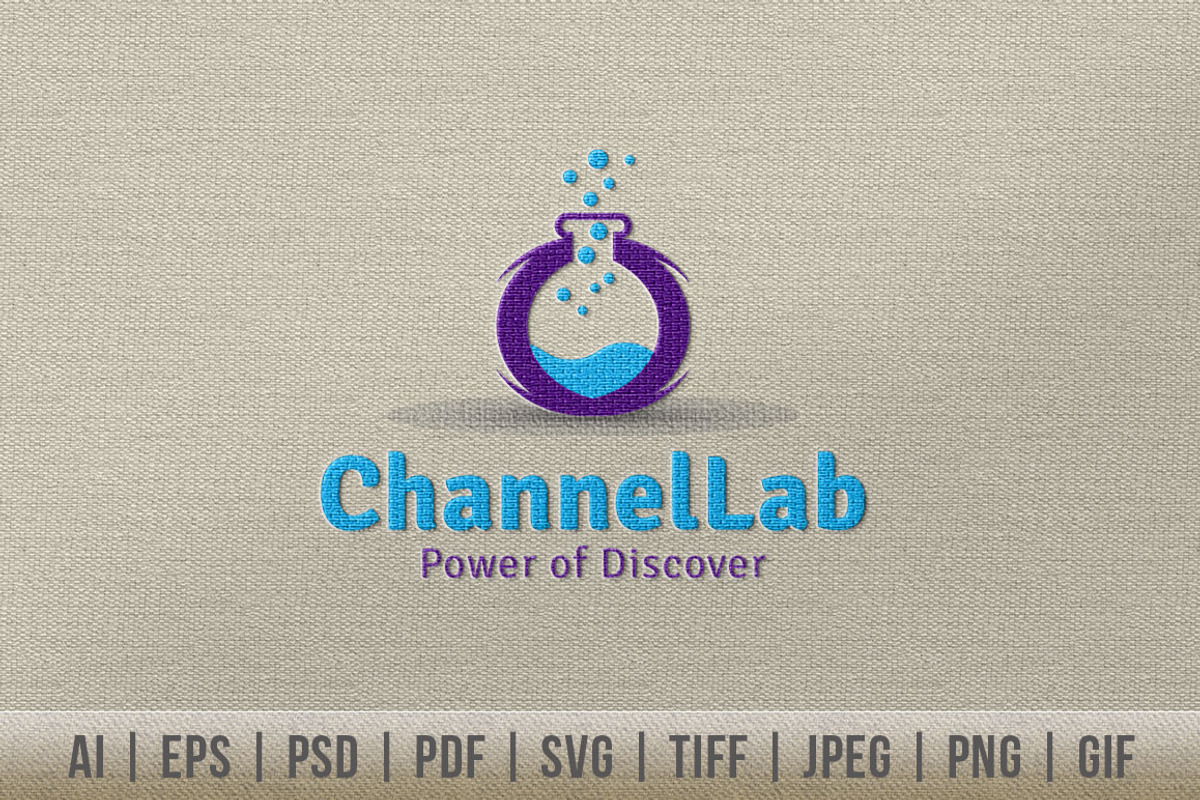 Channel Lab Logo, a Branding & Logo Template by Dotnpix (Photo 1 of 5)