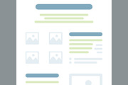 Website Wireframe Design Layout, an UI Kit Template by CreativeShaper (Thumbnail 3 of 6)