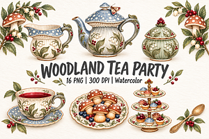 Moonlit Mushroom Tea Party