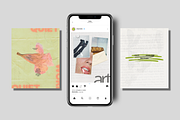 Instagram Mockup for Canva 4:5 Feed, an iPhone Mockup by rainbojelia (Thumbnail 4 of 13)