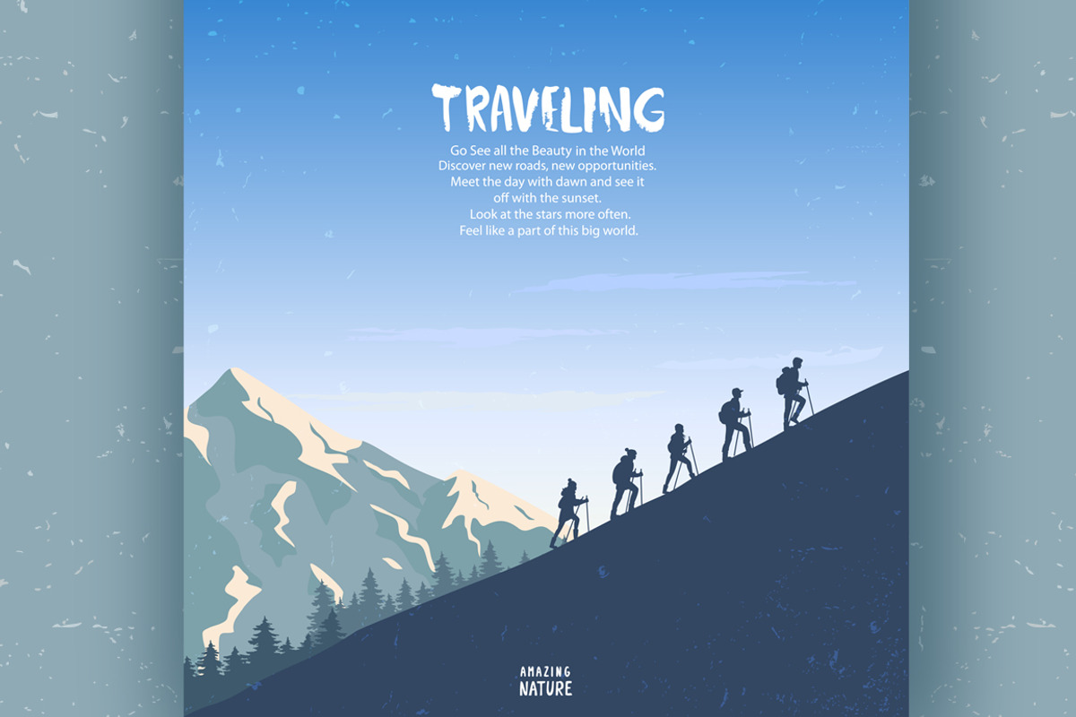 climbing on mountain, a Person Illustration by JulianArt (Photo 4 of 5)