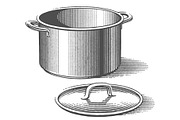 Metal pot with top engravings, an Object Graphic by Irina Trusova (Thumbnail 2 of 7)
