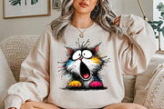 Quirky Funny Cats Clipart, an Animal Illustration by YA Design (Thumbnail 5 of 5)