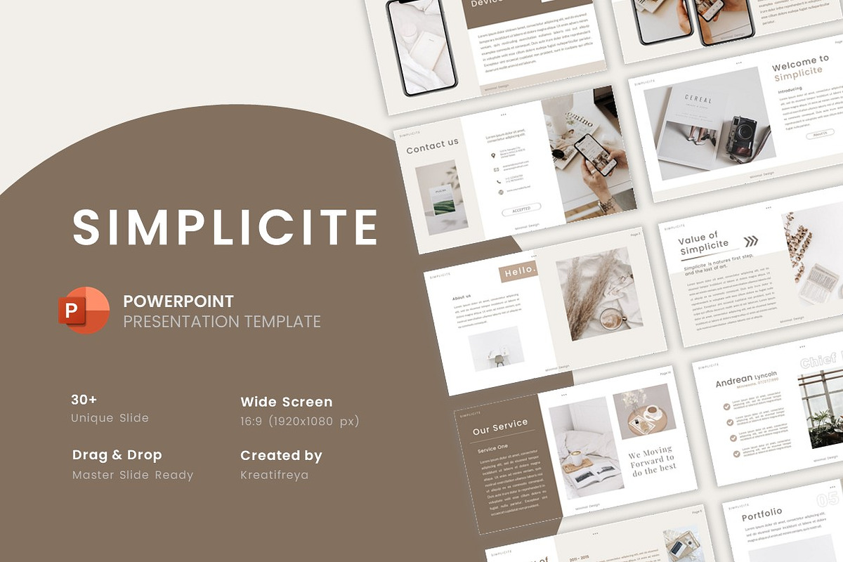 SIMPLICITE - PowerPoint Template