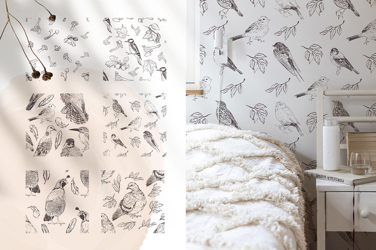FOREST BIRDS sketches collection, an Animal Illustration by Yuliia Lashevska (Photo 6 of 10)