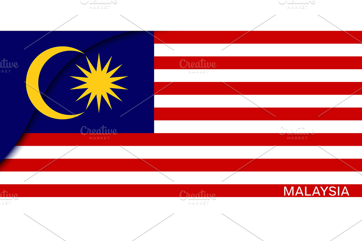 Paper cut flag of Malaysia, a Texture Illustration by Vector Tradition (Photo 1 of 3)
