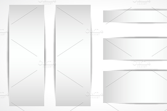 Blank Web Banners Vectors preview 2