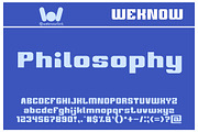 Philosophy font, a Sans Serif Font by weknow (Thumbnail 1 of 5)