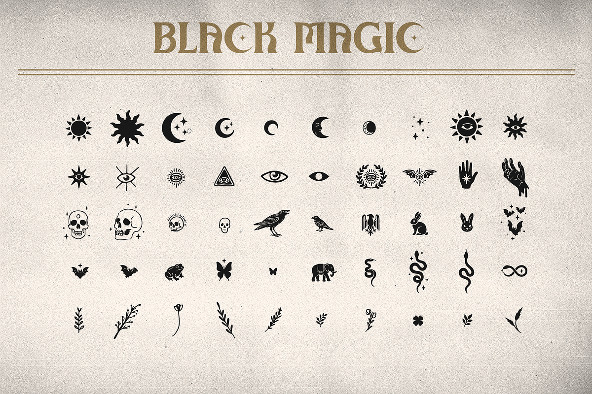 Black Magic Logo & Brand Kit, a Branding & Logo Template by Dynamo Ultima (Photo 10 of 18)