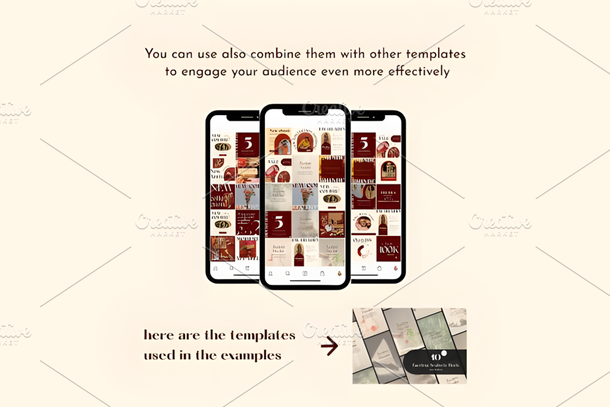 Energetic Instagram Post Templates, a Social Media Template by Coco Bloom (Photo 5 of 5)