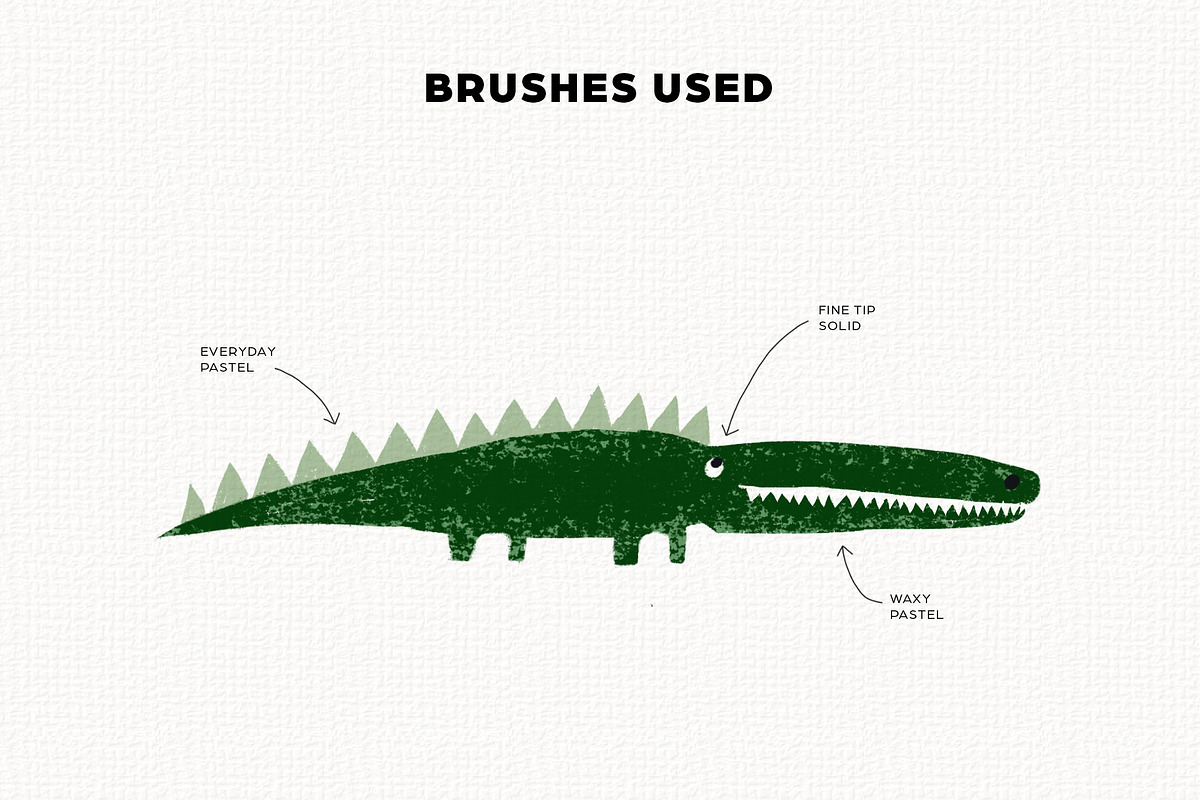 Oil Pastel Crayons Procreate Brushes, a Brush Add-On by Faber Co. (Photo 4 of 8)
