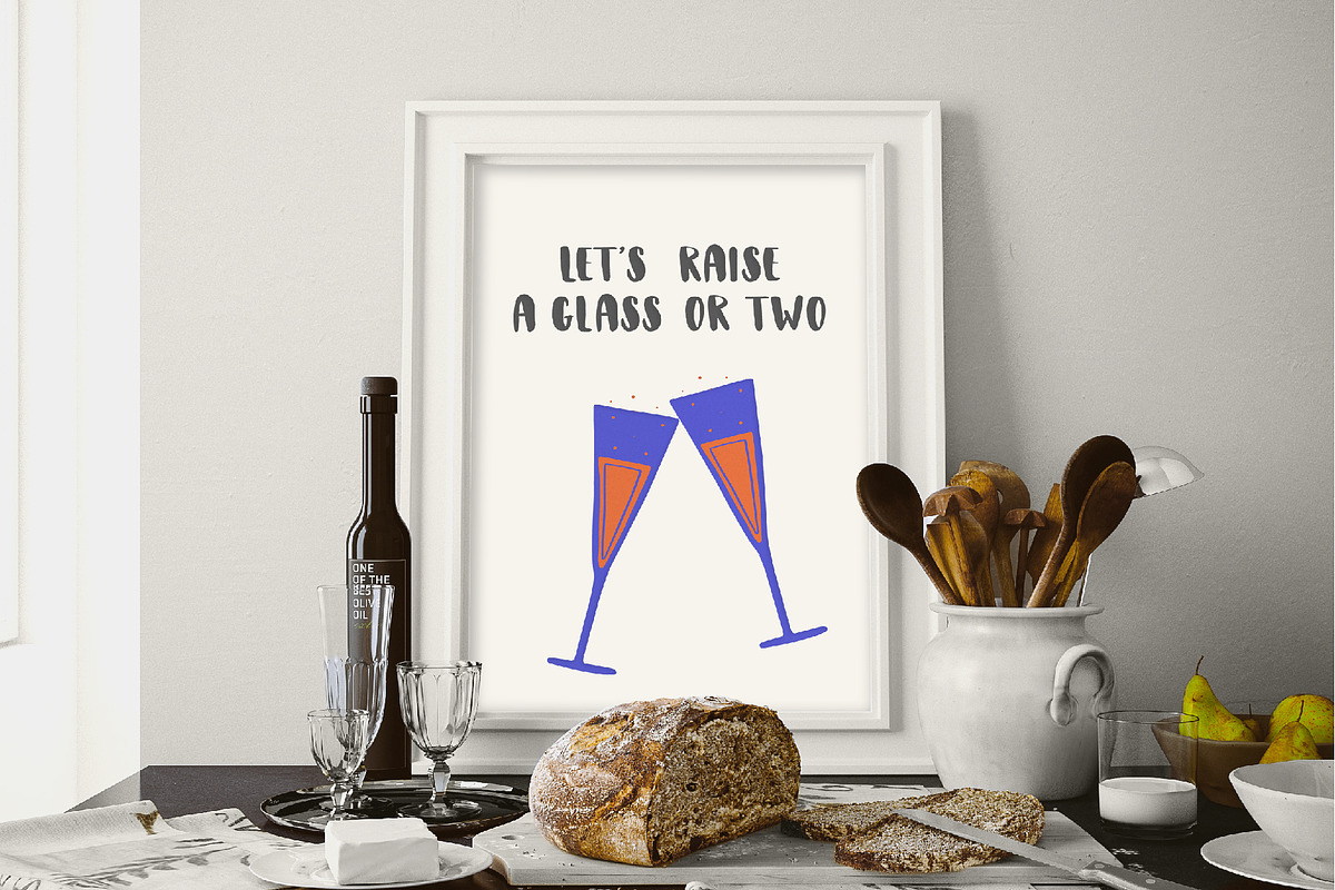 Bar drinks and bottles, a Food Illustration by lexminci (Photo 6 of 17)
