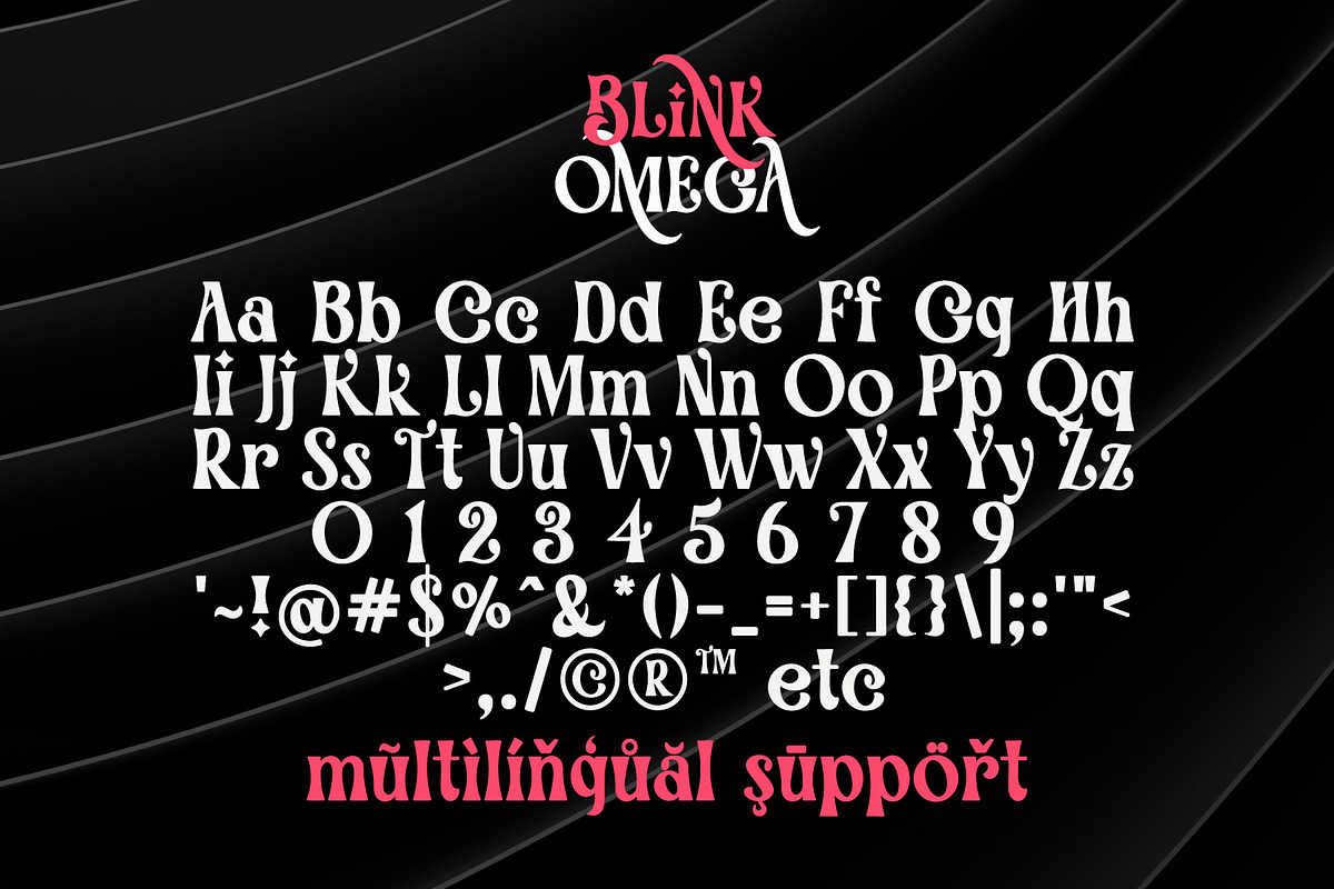 Blink Omega - Swash Serif Font, a Serif Font by Airotype (Photo 12 of 14)