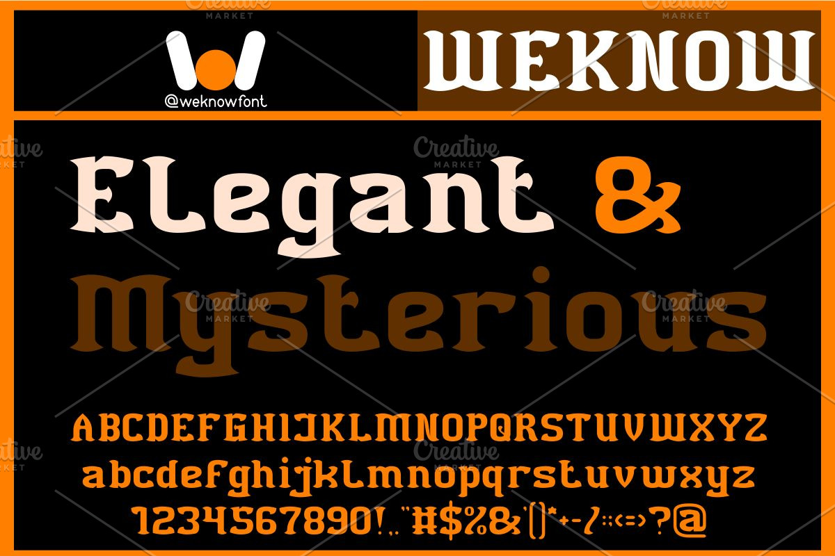 Black Bird font, a Blackletter Font by weknow (Photo 2 of 8)