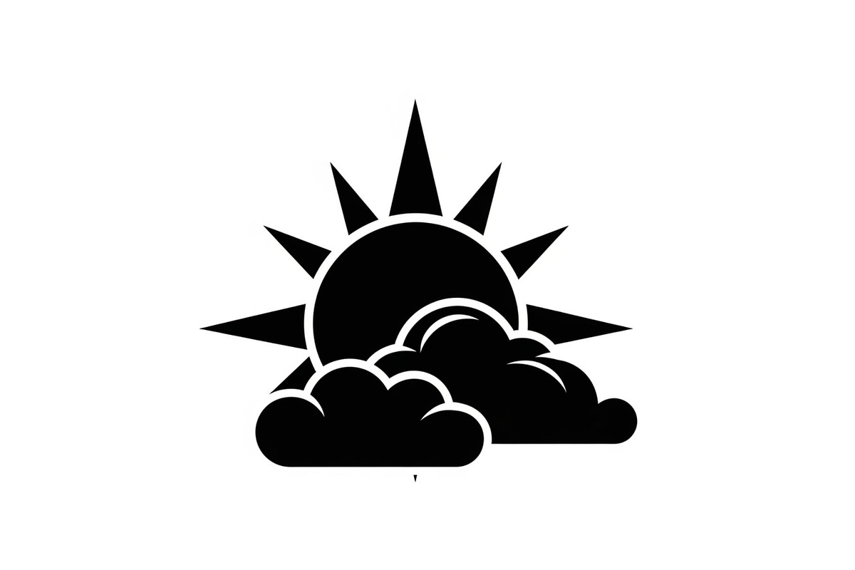 Sun Behind Clouds Silhouette Bundle, an Illustration by Gaye Art (Photo 13 of 31)