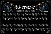 Kraken Gothic Typeface, a Blackletter Font by alit design (Thumbnail 5 of 20)
