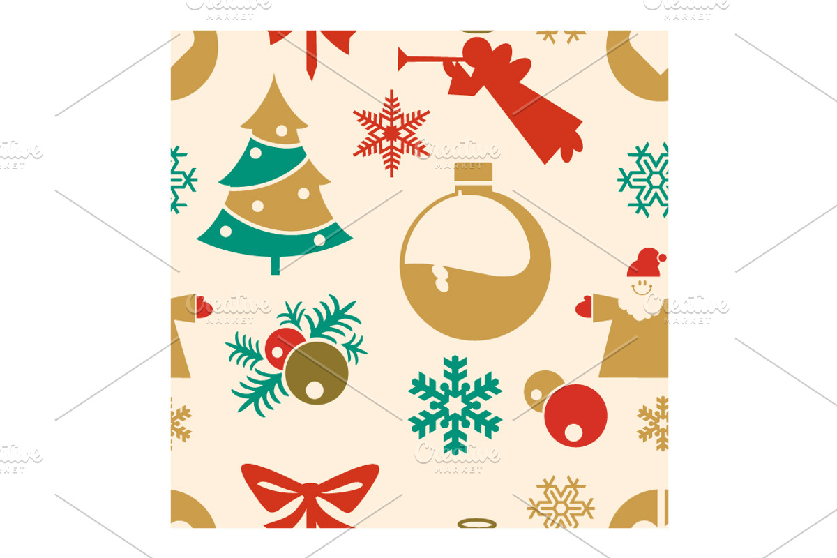 Seamless pattern for Christmas, a Pattern Graphic by AlexZeL (Photo 3 of 5)
