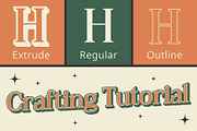 Heidan 3D, a Serif Font by Craft Supply Co. (Thumbnail 3 of 8)