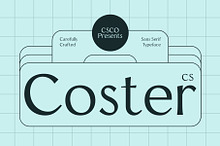 CS Coster – Contemporary Font