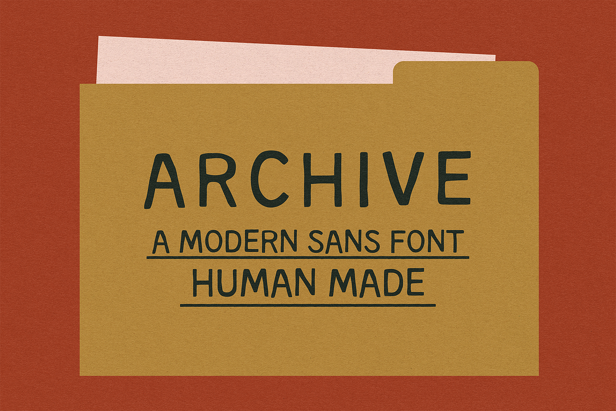 ARCHIVE | HAND DRAWN SANS FONT, a Sans Serif Font by Maria Feliz Fonts (Photo 1 of 8)