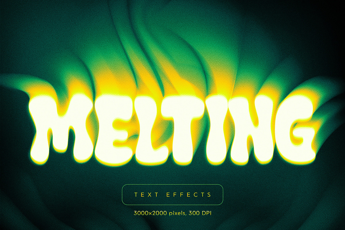 Twisted Halftone Text Effects, a Layer Style Add-On by Andrew Skoch Design (Photo 4 of 9)