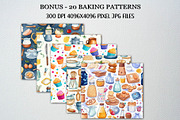 Watercolor Baking Clipart Set, a Food Illustration by CropUp Creative (Thumbnail 5 of 7)