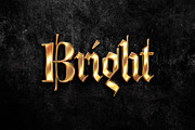 Glossy Golden Text Effect, a Layer Style Add-On by dokudokunomi (Thumbnail 4 of 4)