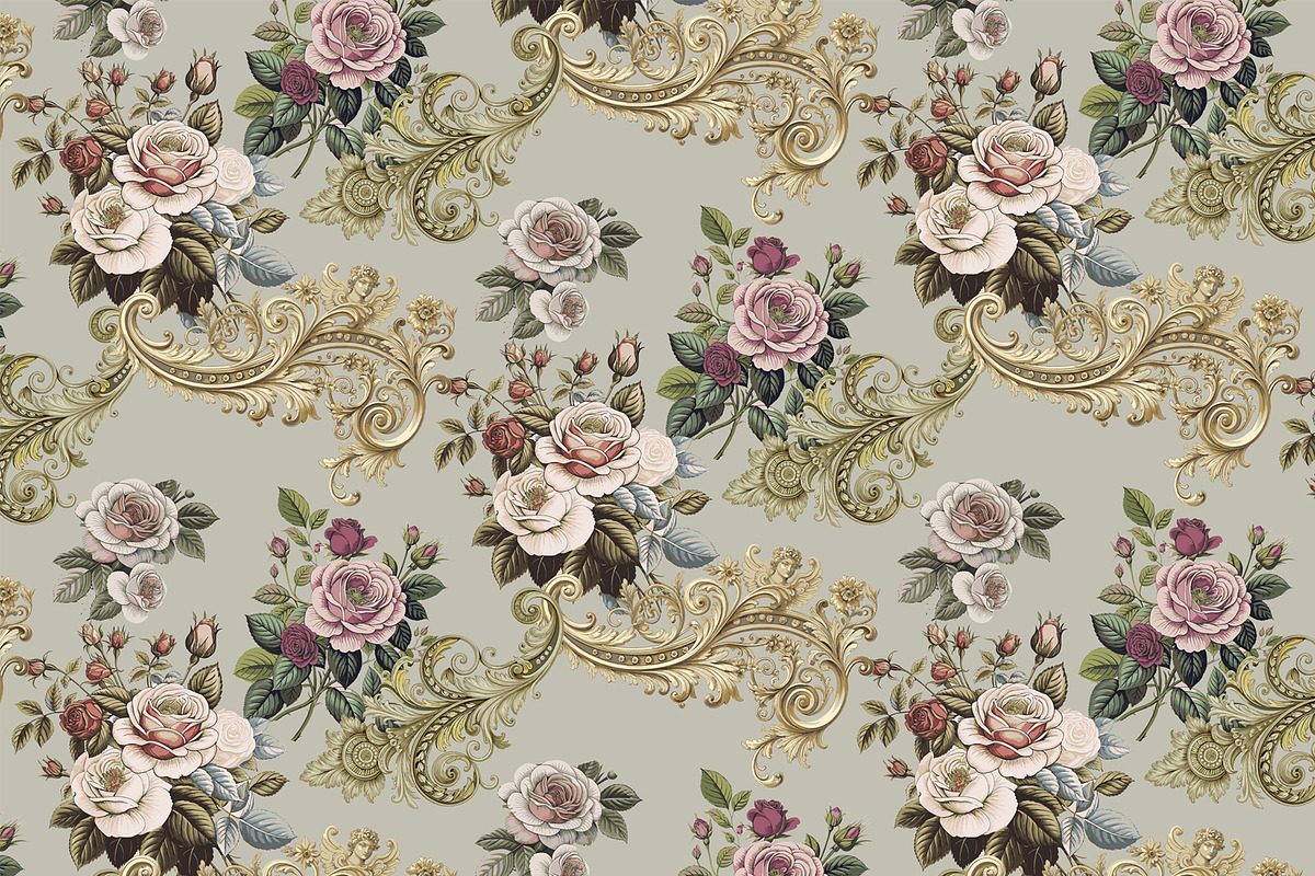 A set of Rococo patterns., a Pattern Graphic by Designs by Helen Trupak (Photo 1 of 4)