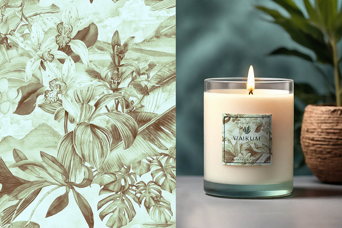 Tropical floral patterns set, a Pattern Graphic by emeraldthue (Photo 4 of 28)