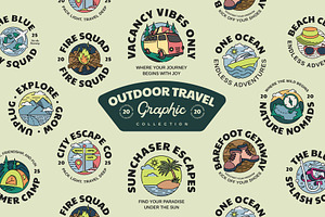 Outdoor Travel Graphic, an Illustration by Skilline Supply Co.