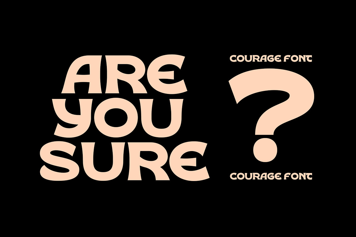 COURAGE DISPLAY FONT, a Font by INKSUN™ (Photo 3 of 5)